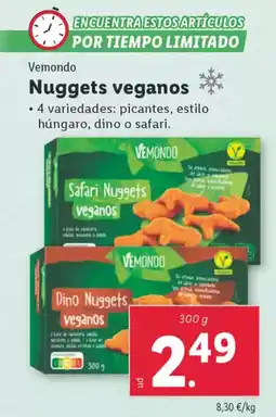 Lidl VEMONDO Nuggets veganos oferta