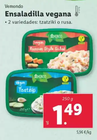 Lidl VEMONDO Ensaladilla vegana oferta