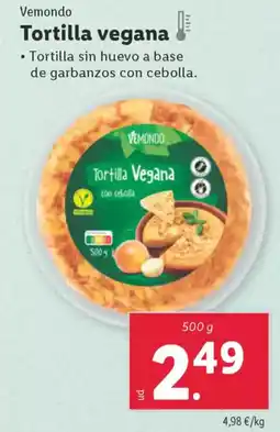 Lidl VEMONDO Tortilla Vegana oferta