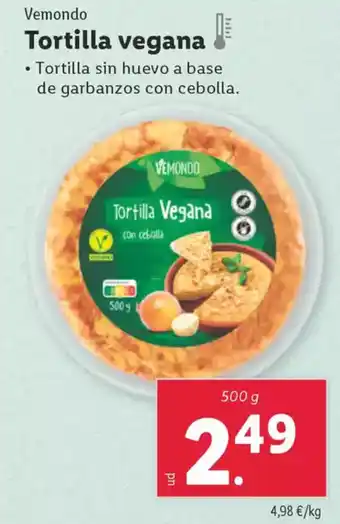 Lidl VEMONDO Tortilla Vegana oferta