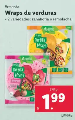 Lidl VEMONDO Wraps de verduras oferta