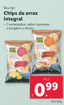 Lidl RICE UP! Chips de arroz integral oferta