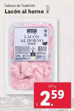 Lidl SABORES DE TRADICION Lacón al horno oferta