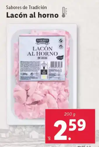 Lidl SABORES DE TRADICION Lacón al horno oferta