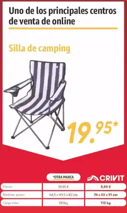 Lidl CRIVIT Silla de camping oferta