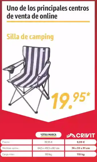 Lidl CRIVIT Silla de camping oferta
