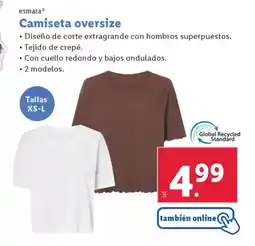 Lidl ESMARA Camiseta oversize oferta