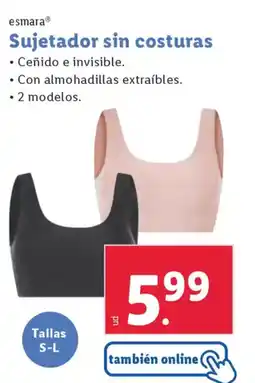 Lidl ESMARA Sujetador sin costuras oferta