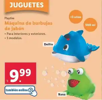 Lidl Playtive - máquina de burbujas de jabón oferta