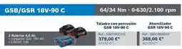 Ferri Taladro con percusión gsb 18v-90 c oferta