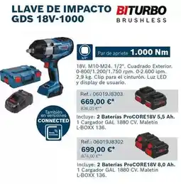 Ferri Impacto - baterias procore18v oferta