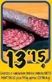 Cash Fresh Bellota - chorizo o salchichon iberico pelota oferta