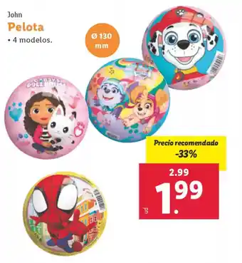 Lidl JOHN Pelota oferta