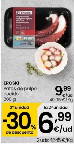 Eroski Eroski - patas de pulpo cocido oferta