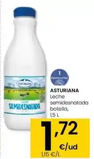 Eroski Asturiana - leche semidesnatada oferta