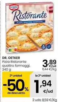 Eroski Dr oetker - pizza ristorante quattro formaggi oferta