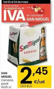 Eroski San miguel - cerveza oferta