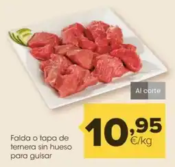 Autoservicios Familia Falda o tapa de ternera sin hueso para guisar oferta