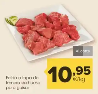 Autoservicios Familia Falda o tapa de ternera sin hueso para guisar oferta