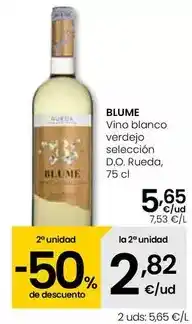 Eroski Blume - vino blanco verdejo seleccion d.o. rueda oferta