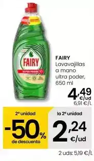 Eroski Fairy - lavavajillas a mano ultra poder oferta