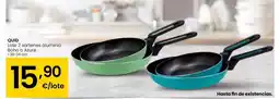 Eroski Quid - lote 2 sartenes aluminio boho o azure oferta