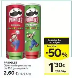 Caprabo Pringles - gamma de productes oferta