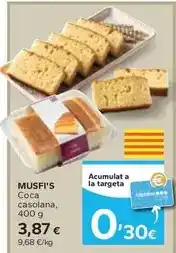 Caprabo Musfi's - coca casolana oferta