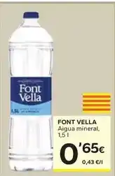 Caprabo Font vella - aigua mineral oferta