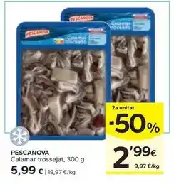 Caprabo Pescanova - calamar trossejat oferta