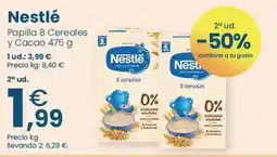 Clarel Nestlé - papilla 8 cereales y cacao oferta