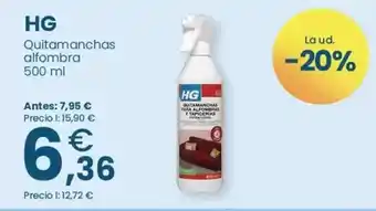 Clarel Hg - quitamanchas alfombra oferta