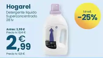 Clarel Detergente líquido superconcentrado 28l oferta