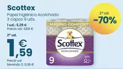 Clarel Scottex - papel higiénico acolchado oferta