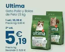 Clarel Última - gato pollo y bolas de pelo oferta
