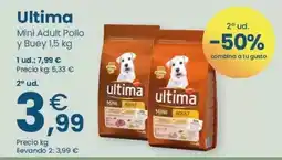 Clarel Última - mini adult pollo y buey oferta