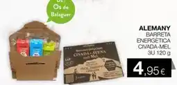 Plusfresc Alemany - barreta energetica civada-mel oferta