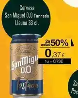 Plusfresc San miguel - cervesa 0,0 torrada oferta