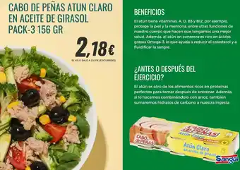 Sangüi Claro - acilo en aceite de girasol oferta