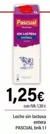 Cash Ifa Pascual - leche sin lactosa entera brik oferta