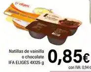 Cash Ifa Eliges - natillas de vainilla o chocolate oferta