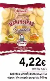 Cash Ifa Daveiga - galletas marineiras especial canapés paquete oferta