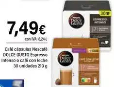 Cash Ifa Nescafé - cafe capsulas dolce gusto espresso intenso o cafe con leche oferta