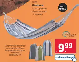 Lidl CRIVIT Hamaca oferta