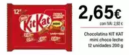 Cash Ifa Nestlé - chocolatina mini choco leche 12 unidades oferta