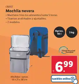 Lidl CRIVIT Mochila nevera oferta