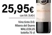 Cash Ifa Malleolus - malleolus vino tinto d.o. ribera del duero oferta