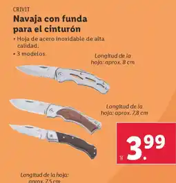 Lidl CRIVIT Navaja con funda para el cinturón oferta