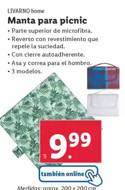Lidl LIVARNO HOME Manta para picnic oferta