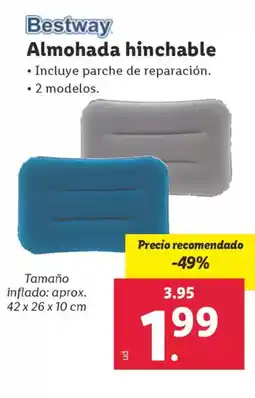 Lidl BESTWAY Almohada hinchable oferta